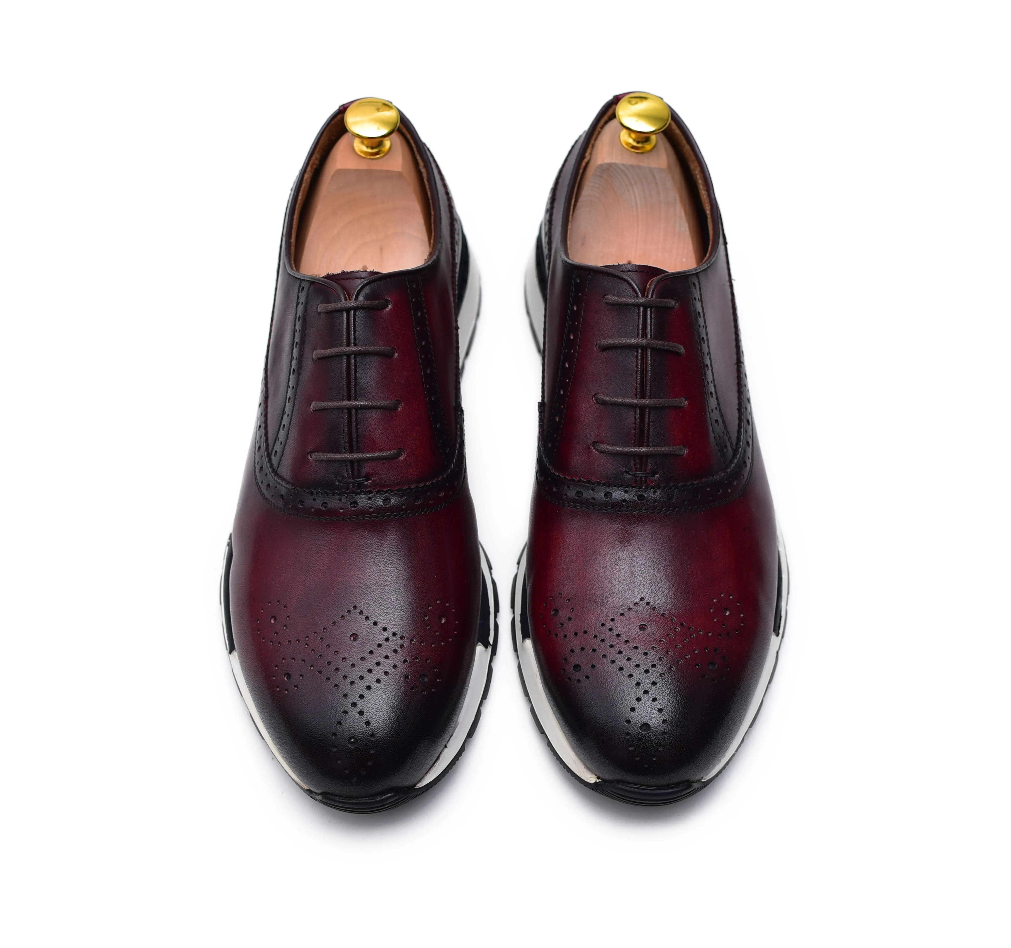 Archie II - Burgundy Oxford Sneakers