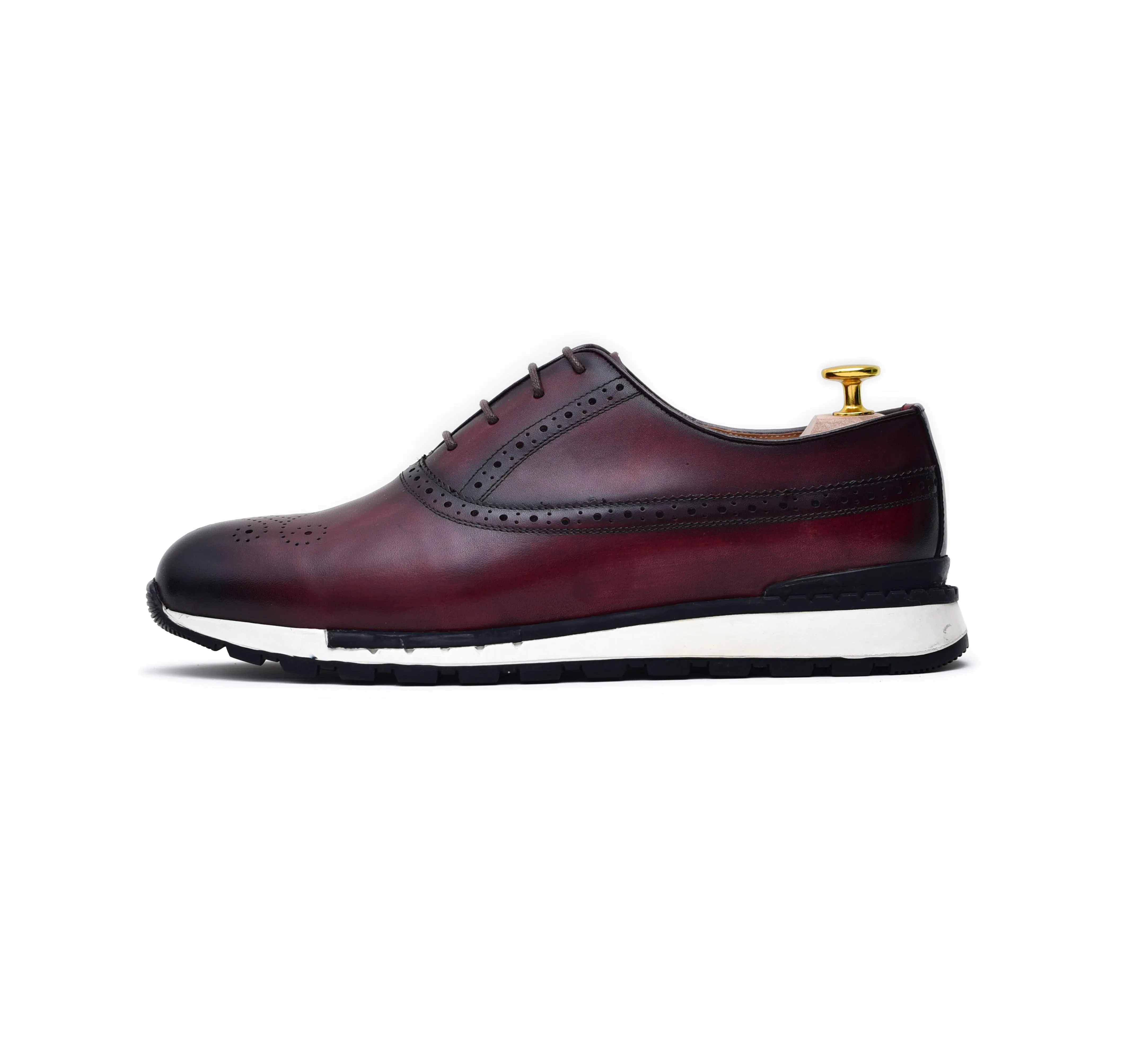 Archie II - Burgundy Oxford Sneakers