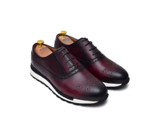 Archie II - Burgundy Oxford Sneakers