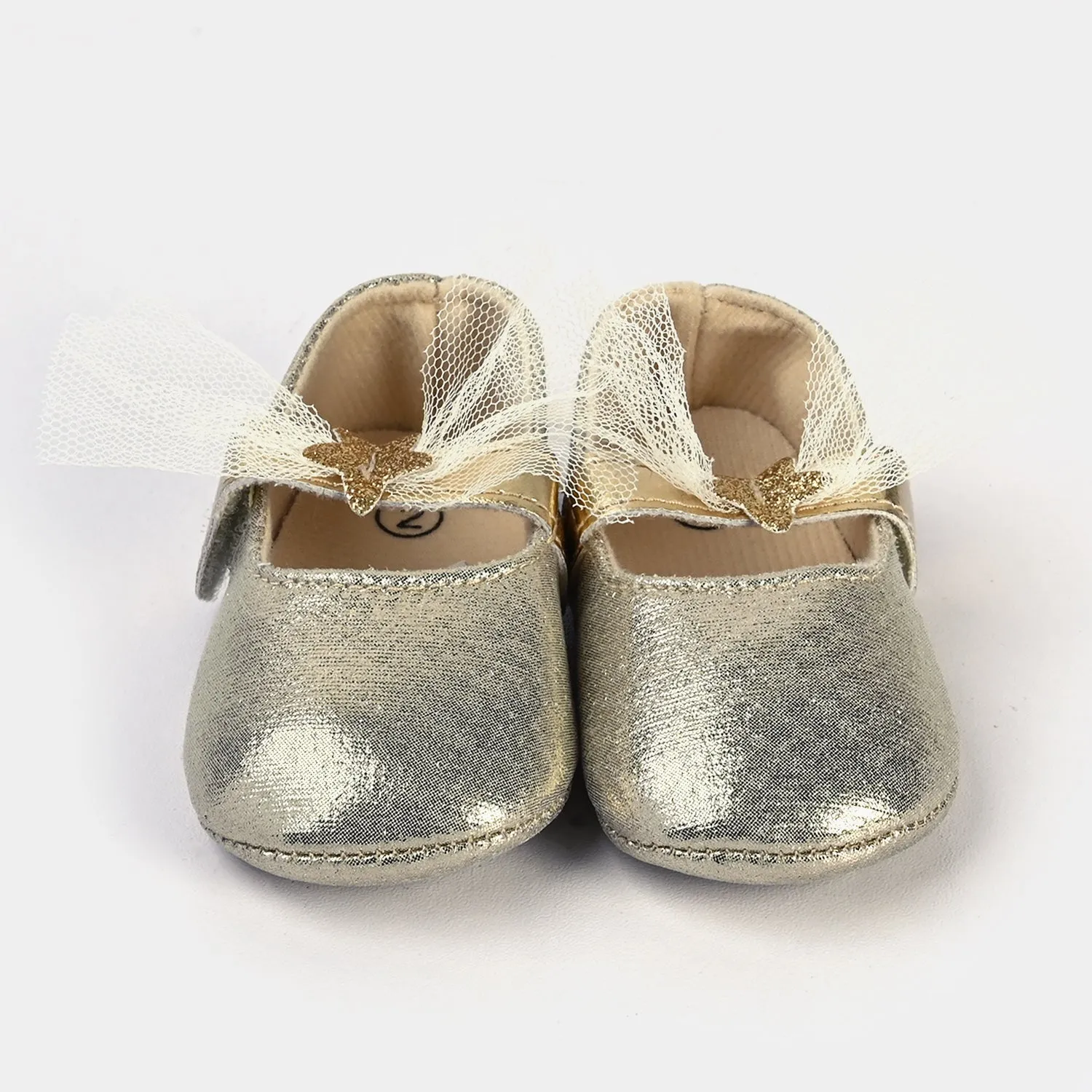 Baby Girls Shoes C-365-Gold