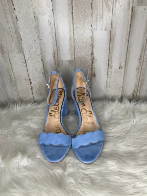 Blue Shoes Heels Block Sam Edelman, Size 8.5