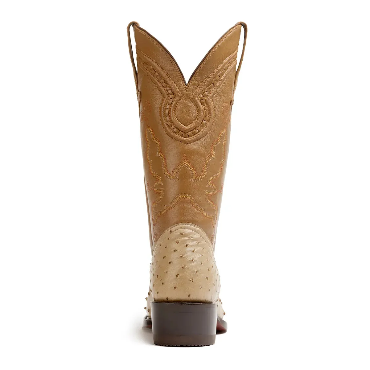 Cameron Full Quill Ostrich Classic Western Boot - Oryx