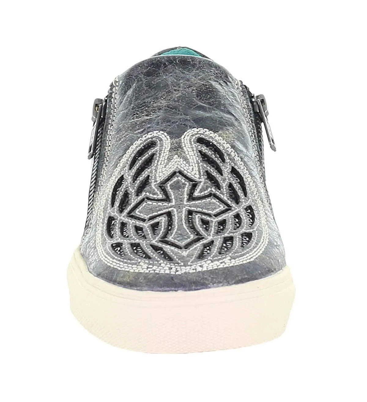 Corral Gray Wings and Cross Sneakers E1552