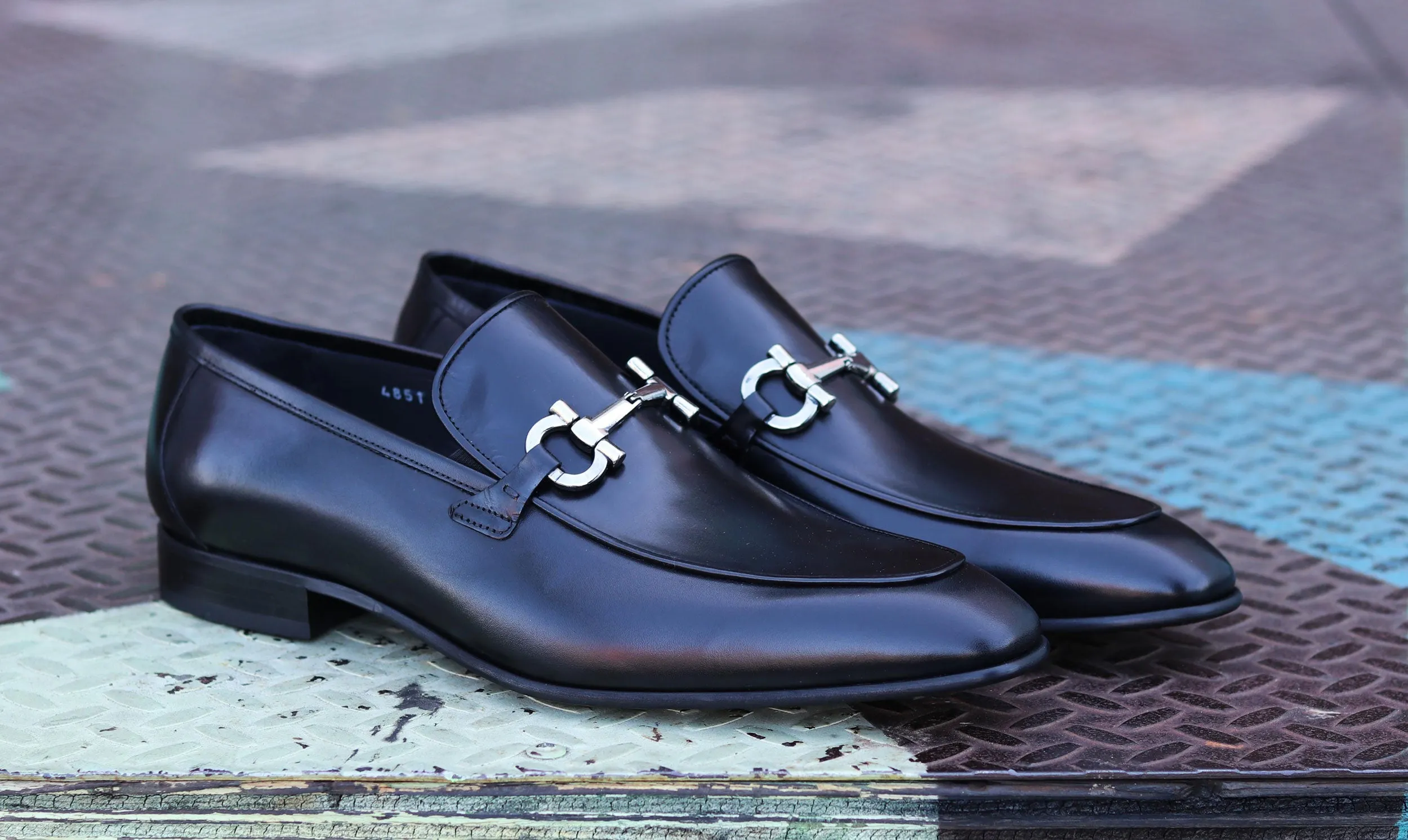 Corrente Calfskin Slip-On Loafer Black