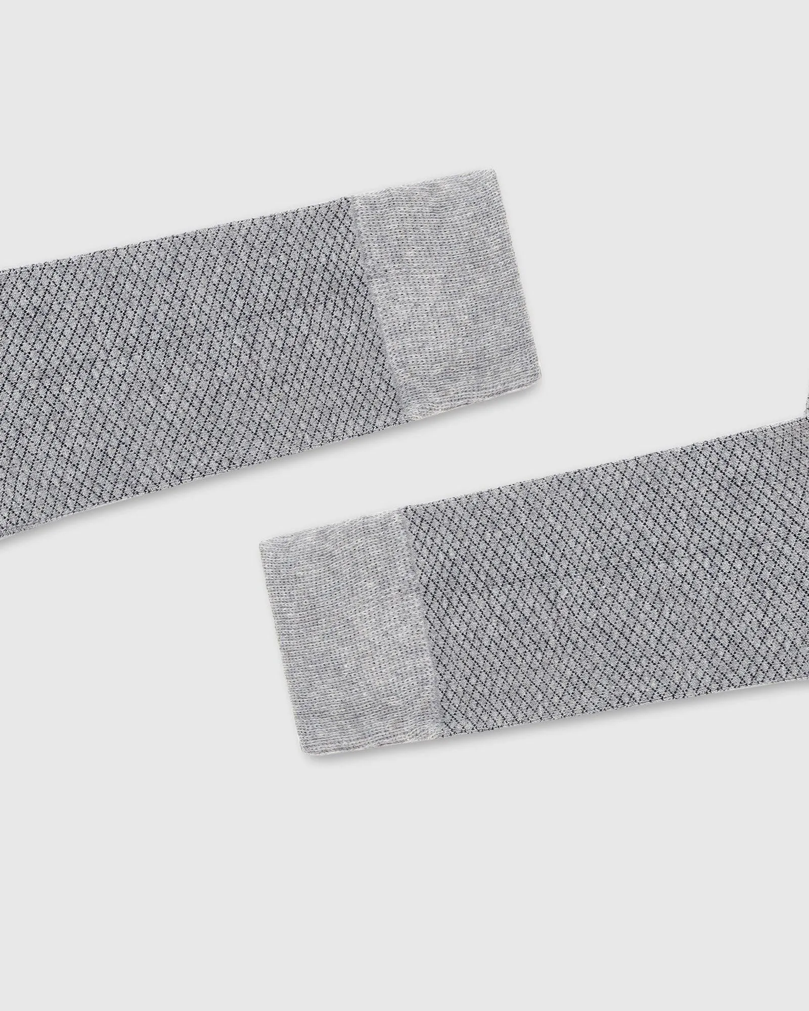 Cotton Grey Textured Socks - Rexburg