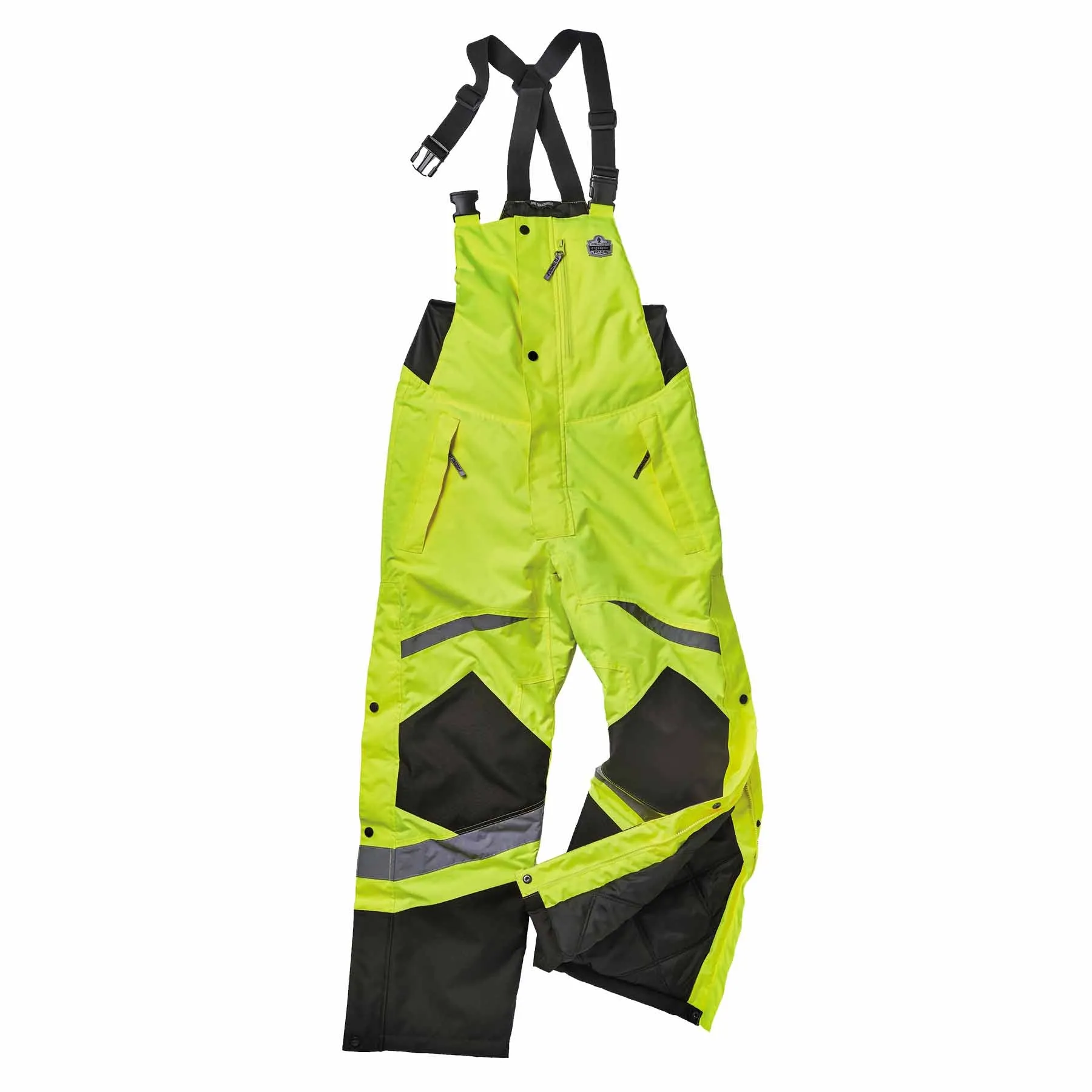 Ergodyne 25526 8928 2XL Lime Class E Hi-Vis Insulated Bibs