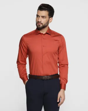 Formal Rust Solid Shirt - Manuel