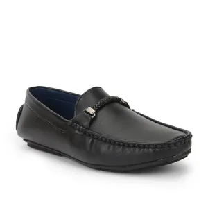 Fortune (Black) Bit Loafer Shoes For Men AVNE-66 By Liberty