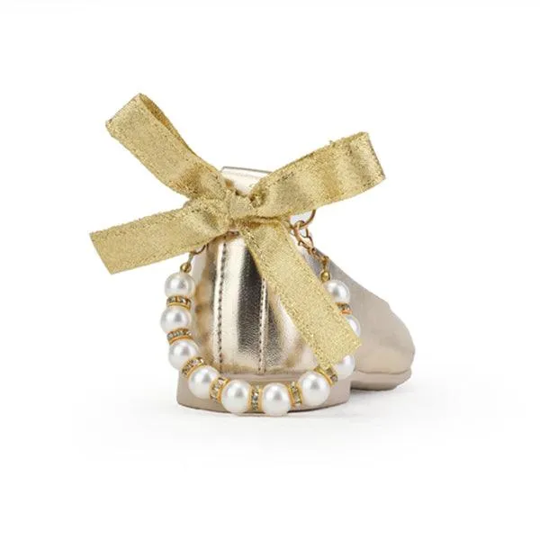 GIRLS BALLERINA SHOES - GOLD