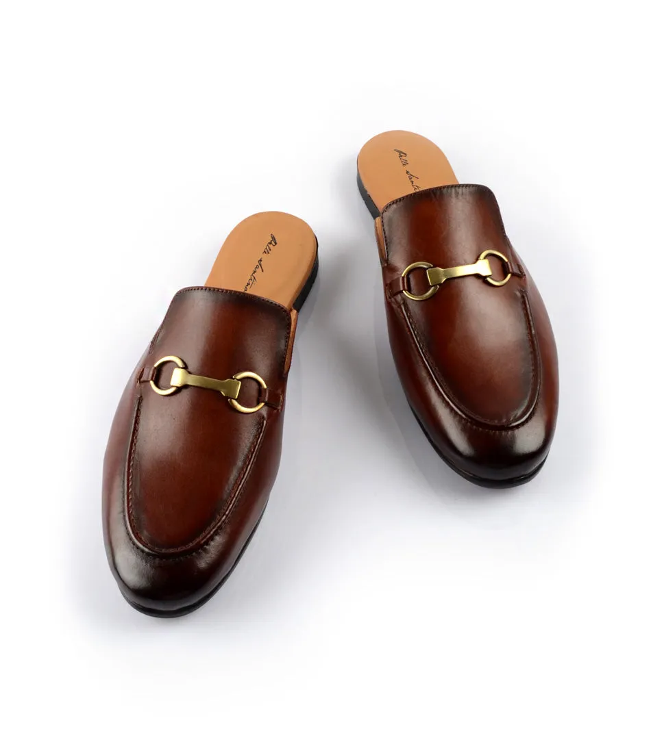 Horsebit Mule - Cognac