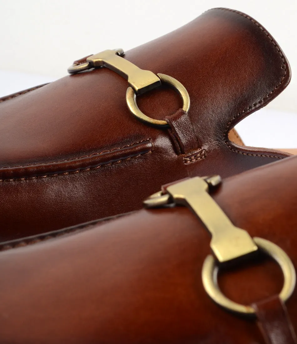 Horsebit Mule - Cognac