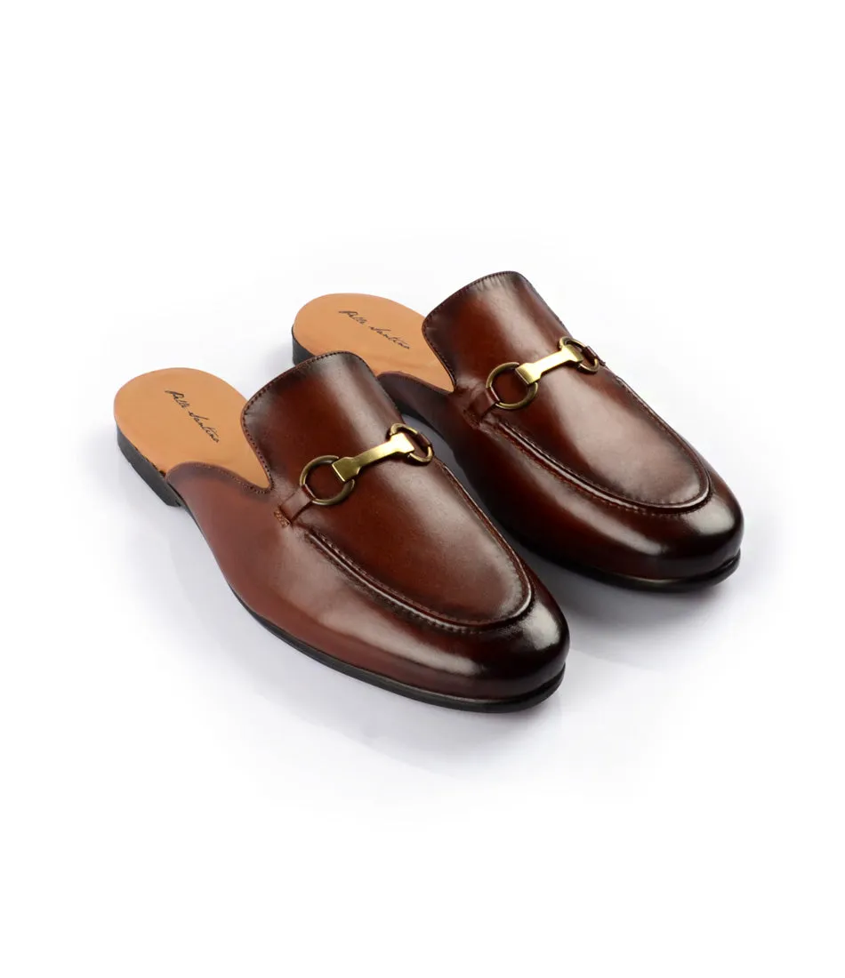 Horsebit Mule - Cognac