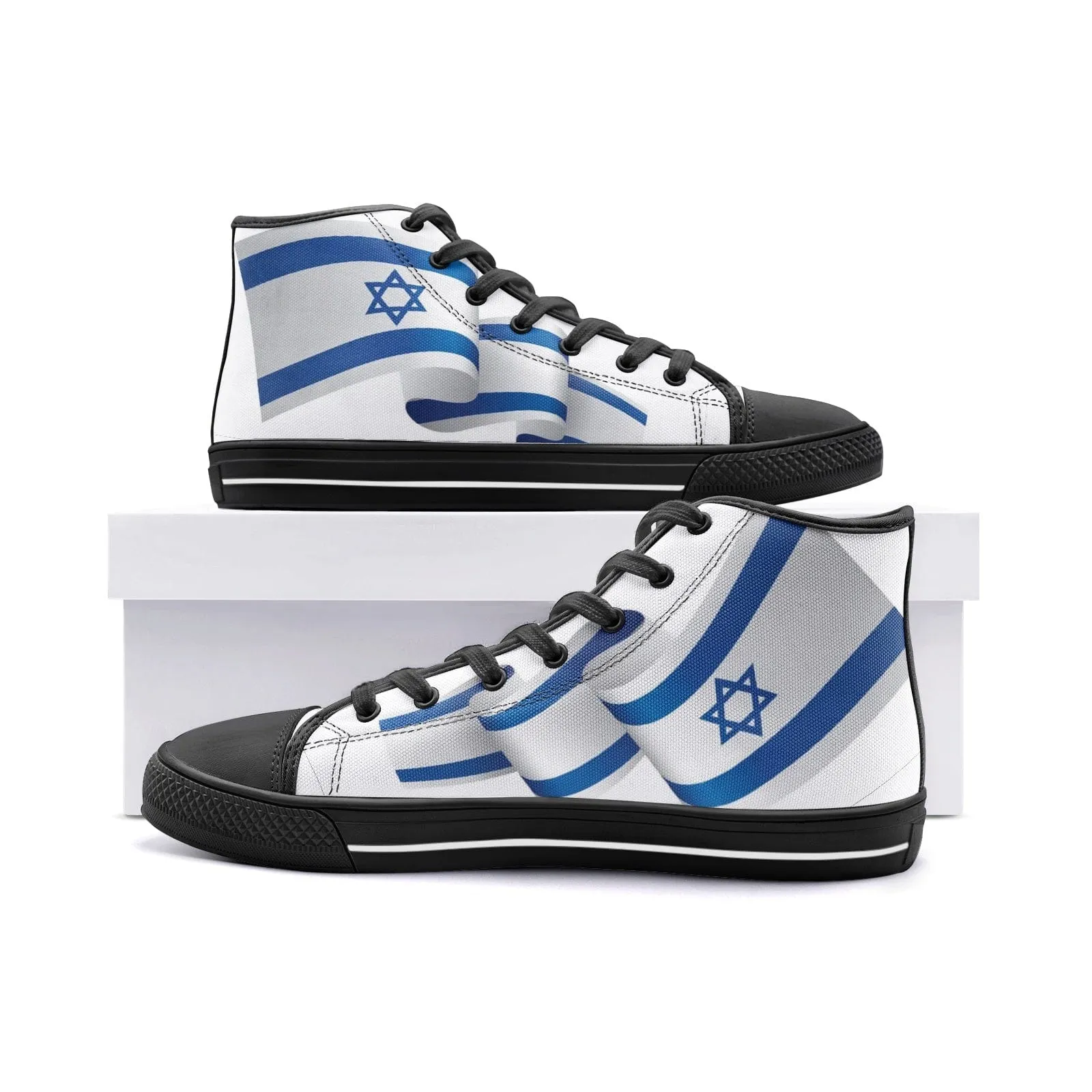 Israel Flag Unisex High Top Runner Shoes