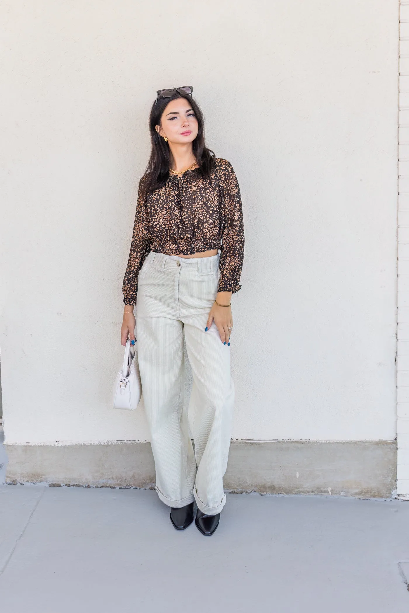 IVORY CORDUROY PANTS