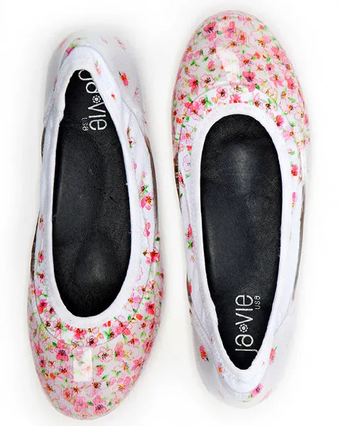 ja-vie cherry blossom jelly flats shoes