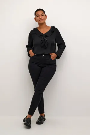 Kaffe Curve Cassa Blouse in Black