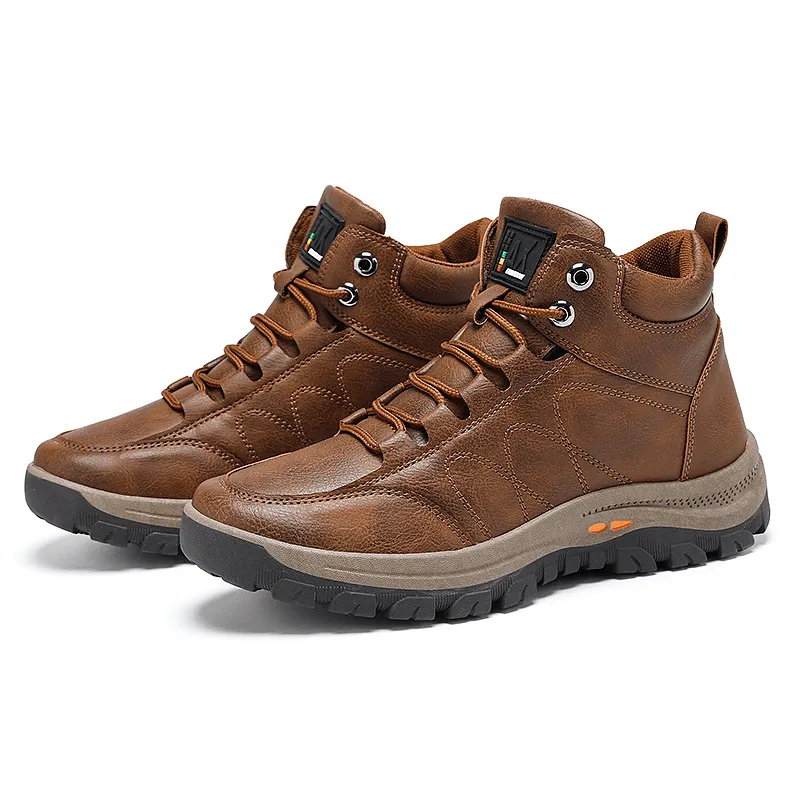 kkboxly kkboxly Men Outdoor Waterproof Comfy Slip Resistant Casual Sport Hiking Boots