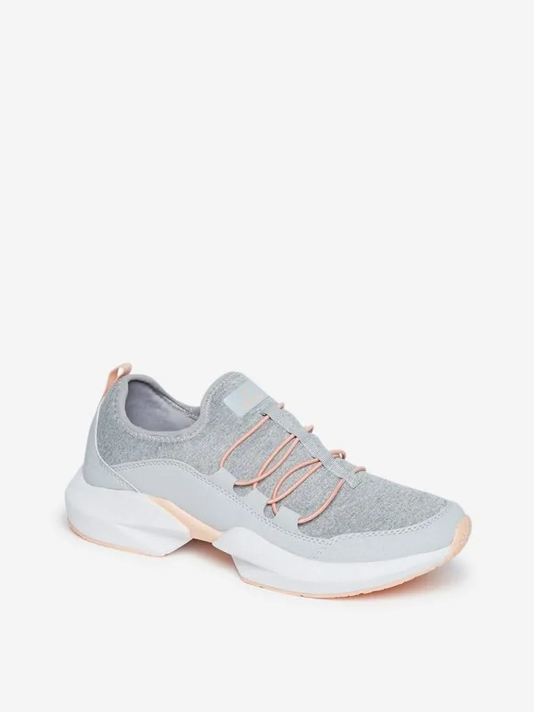 LUNA BLU Grey Lace-Up Sneakers