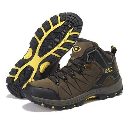 Men Comfy Outdoor Hiking High Top Athletic Shoes