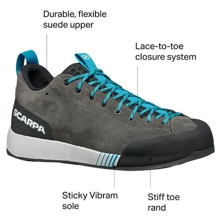 Men's Gecko Approach Scarpa sneakers, Shark/Azure color