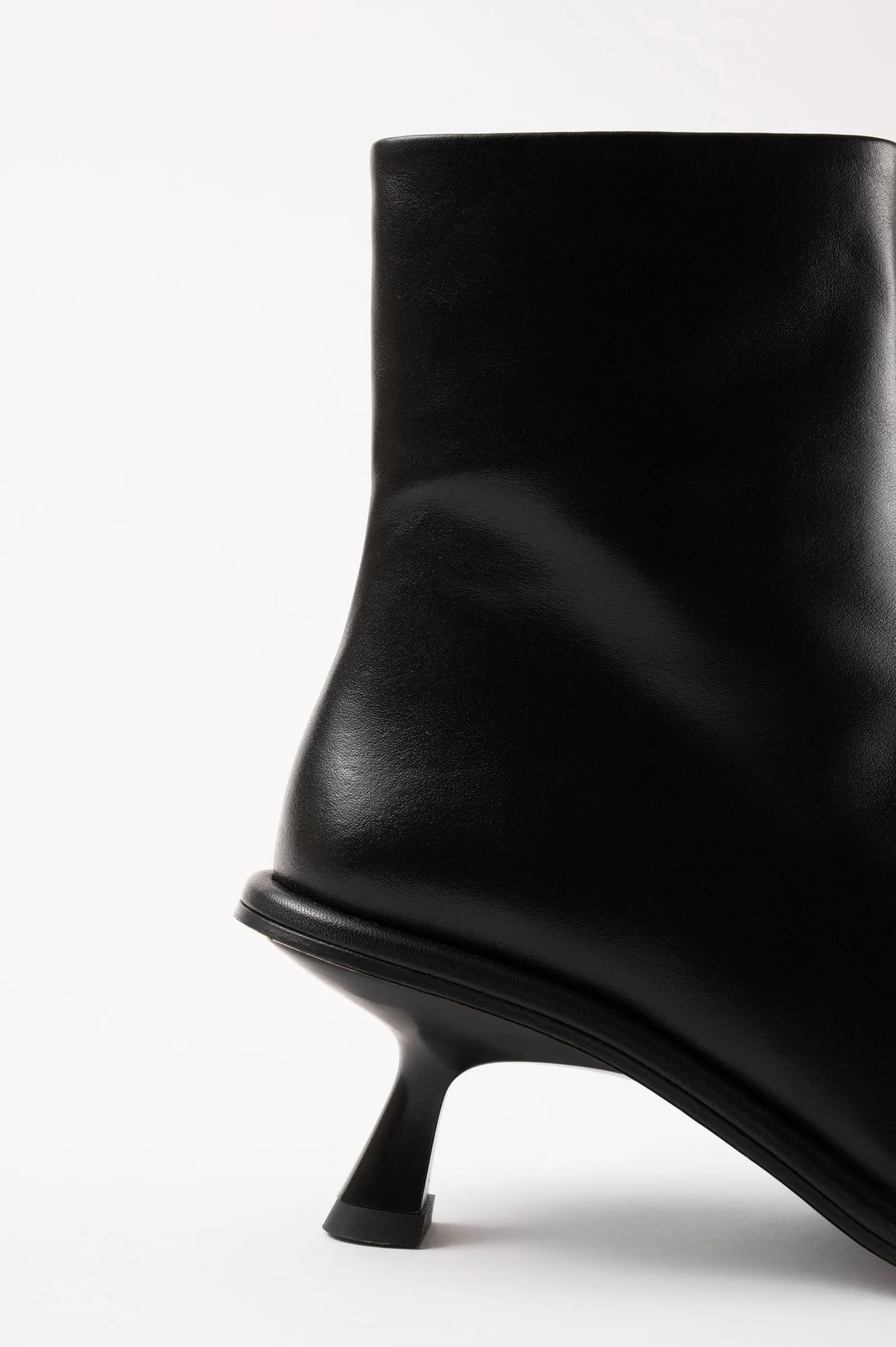 MEYER - Black Leather Ankle Boots