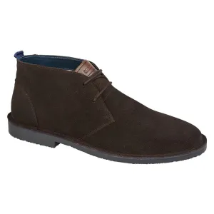 Roamer Dark Brown Suede Desert Boots