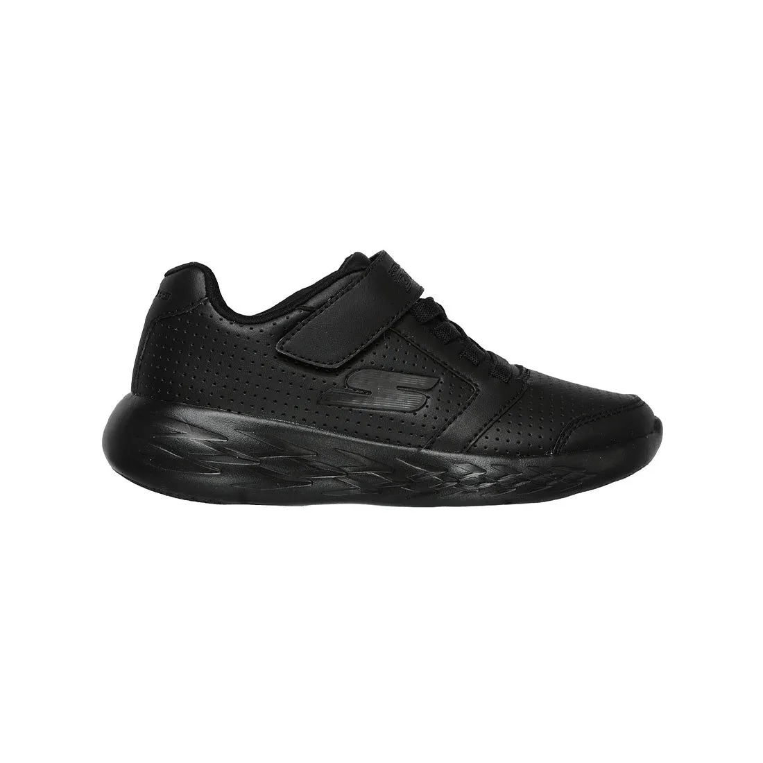 SKECHERS GO RUN 600 JUNIOR SCHOOL SHOES BLACK