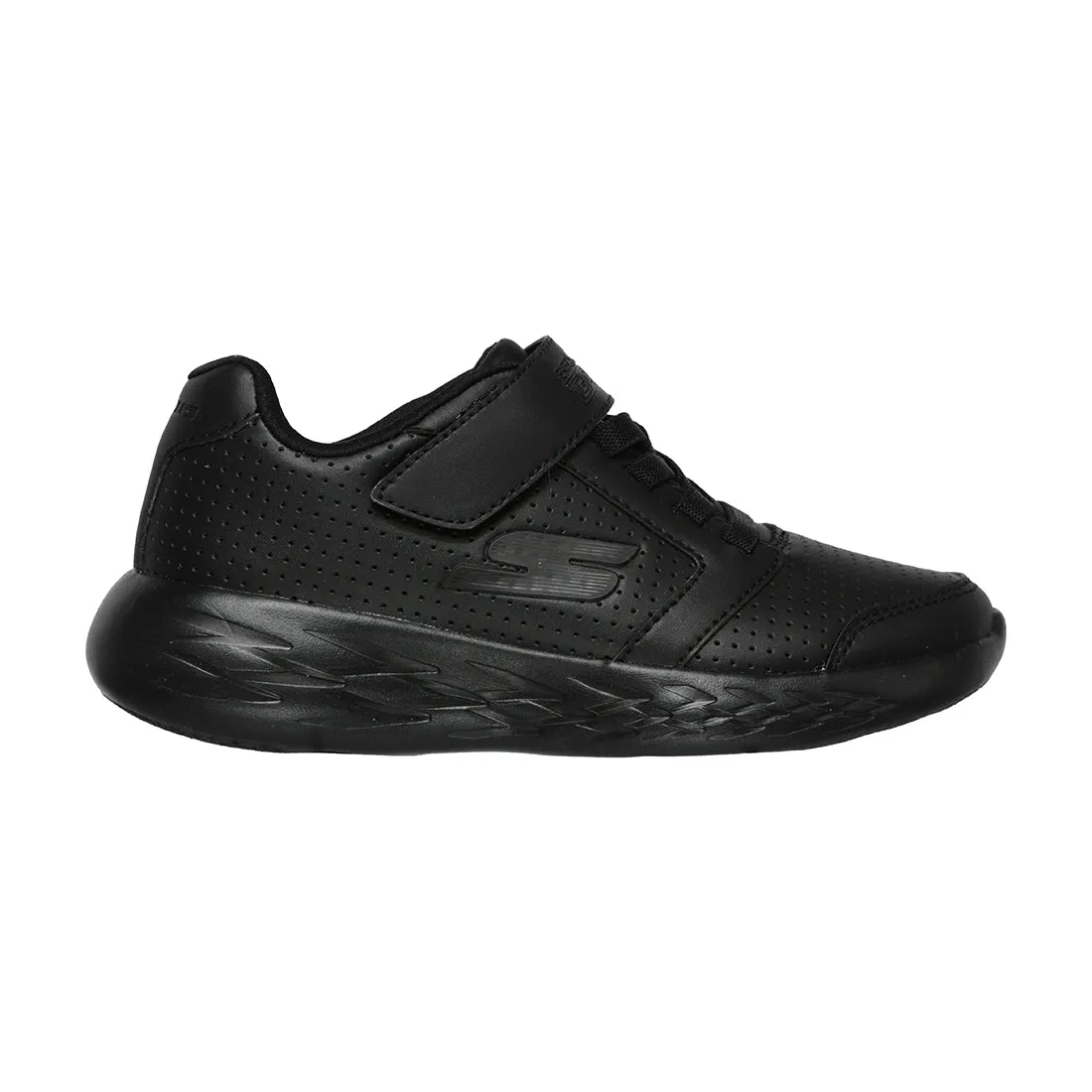 SKECHERS GO RUN 600 JUNIOR SCHOOL SHOES BLACK