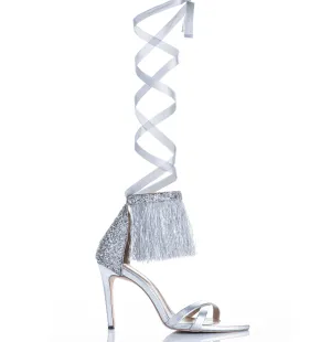 SUELTA SILVER HIGH HEELS