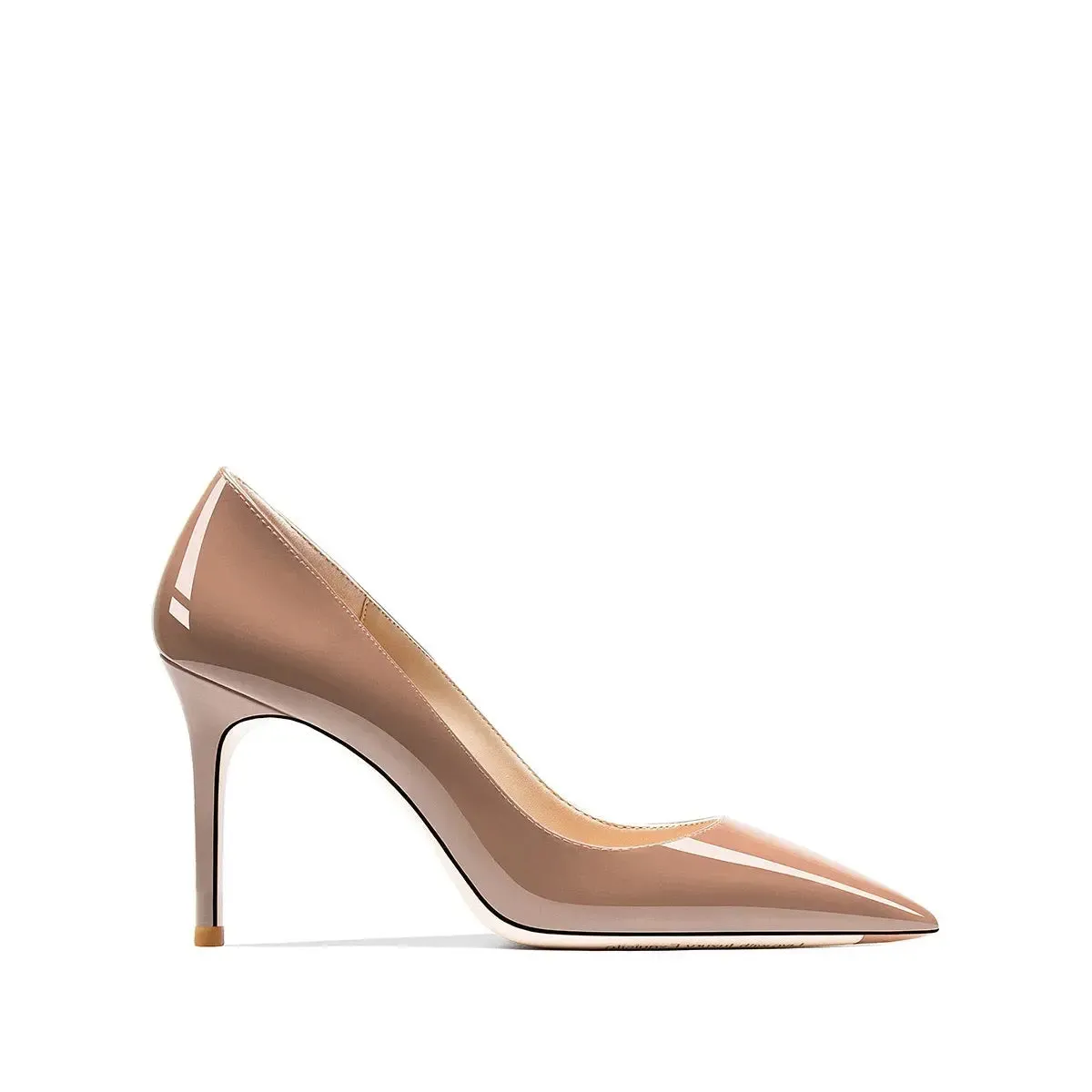 Tatianna Dark Nude Beige Bottom Heels