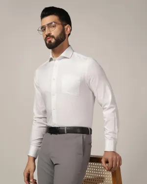 Temp Tech Formal White Printed Shirt - Rafael