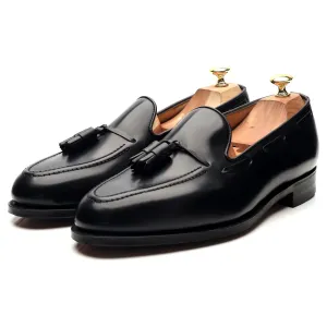 'Windsor' Black Leather Tassel Loafers UK 11 EX